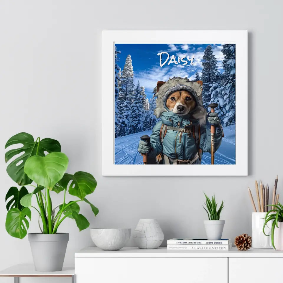 Cross Country Skier - Customizable Pet Portrait