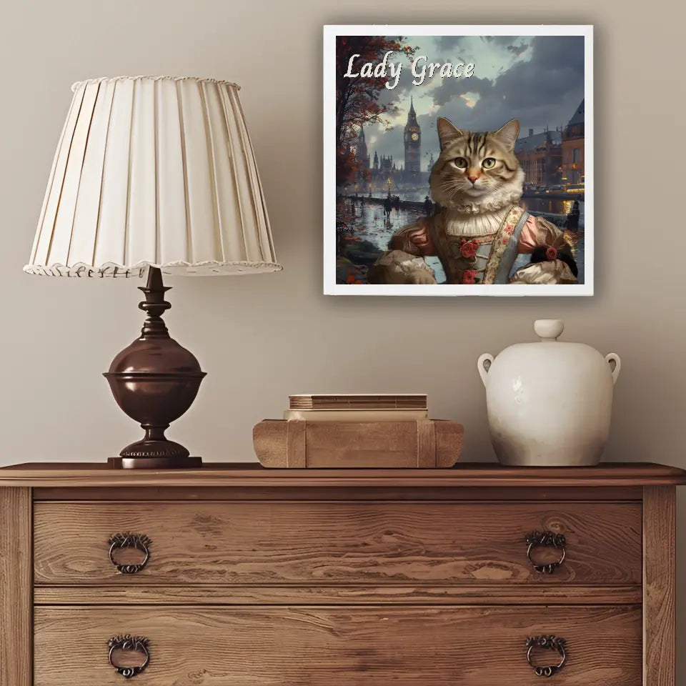 Lady in London - Customizable Pet Portrait