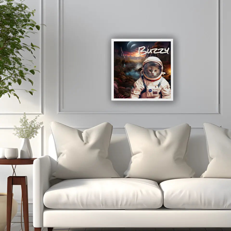 Two Moon Planet - Customizable Pet Portrait