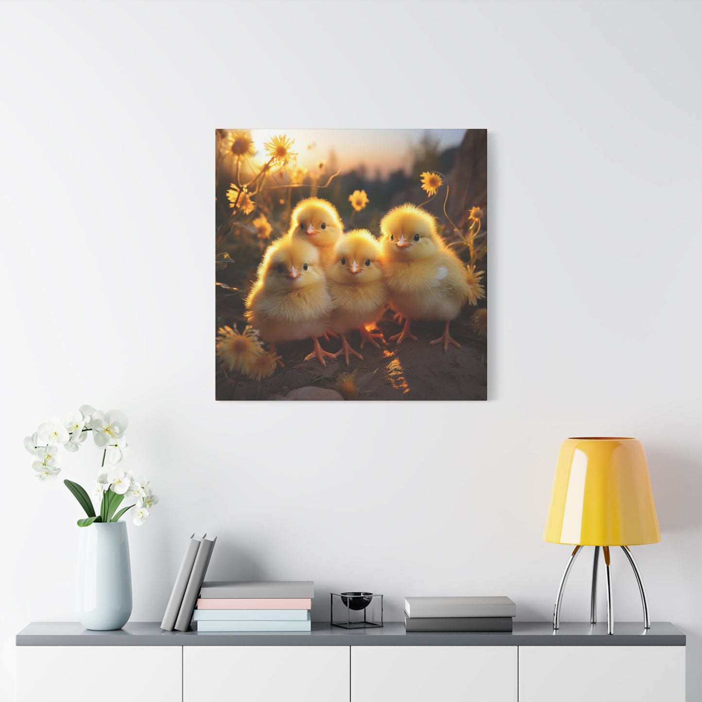 Baby Chicks Wall Canvas