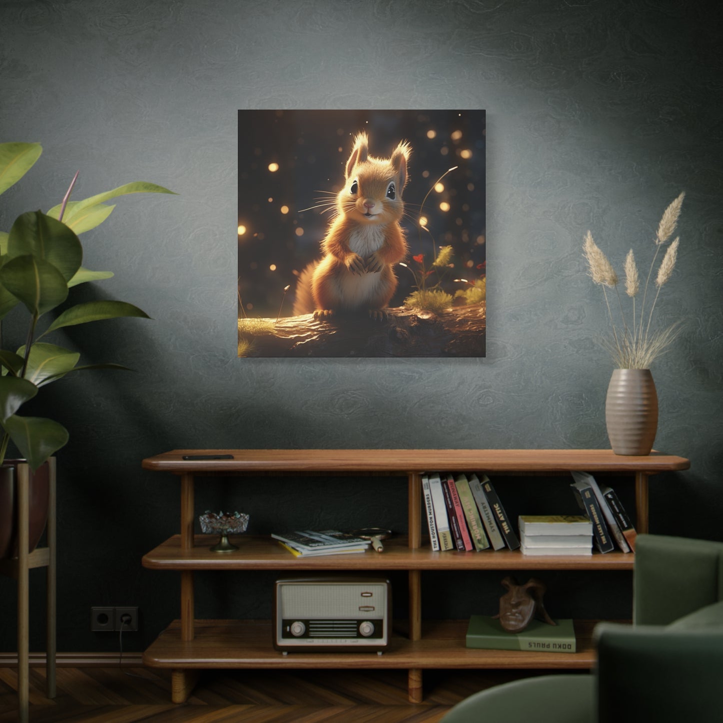 Baby Squirrel Wall Canvas