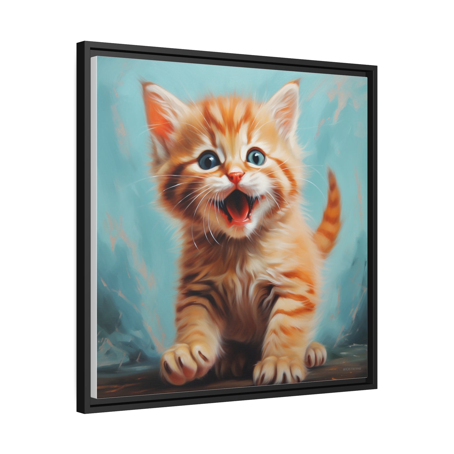 Playful Kitten - Pawsitively Adorable Canvas