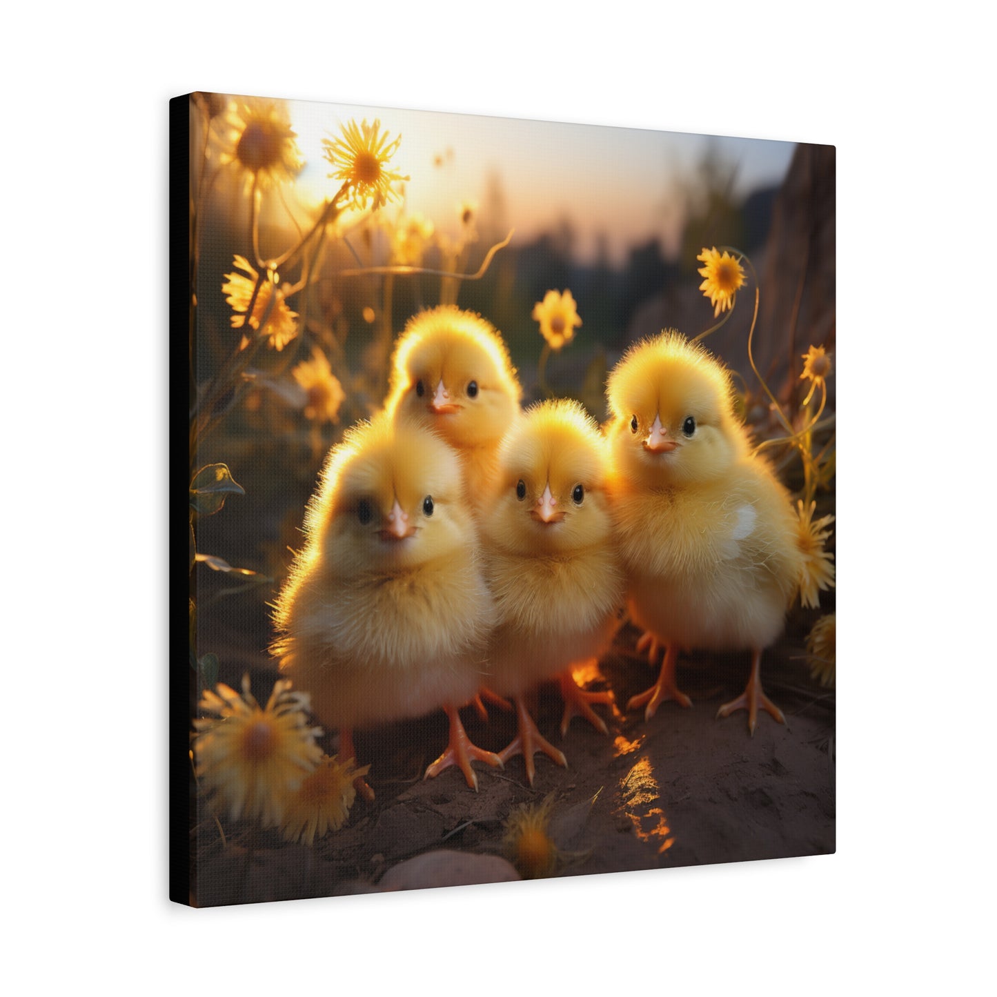 Baby Chicks Wall Canvas