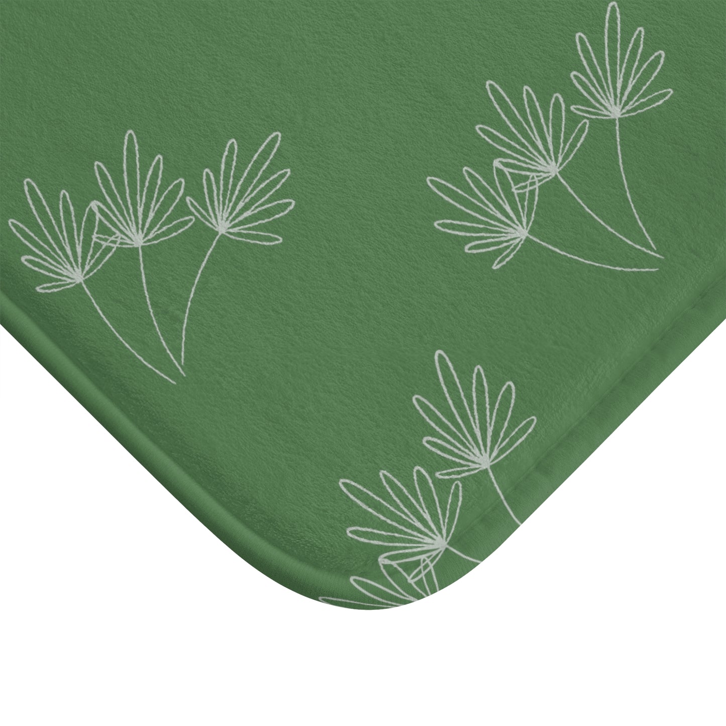 Leafy Whimsy Bath Mat – Green