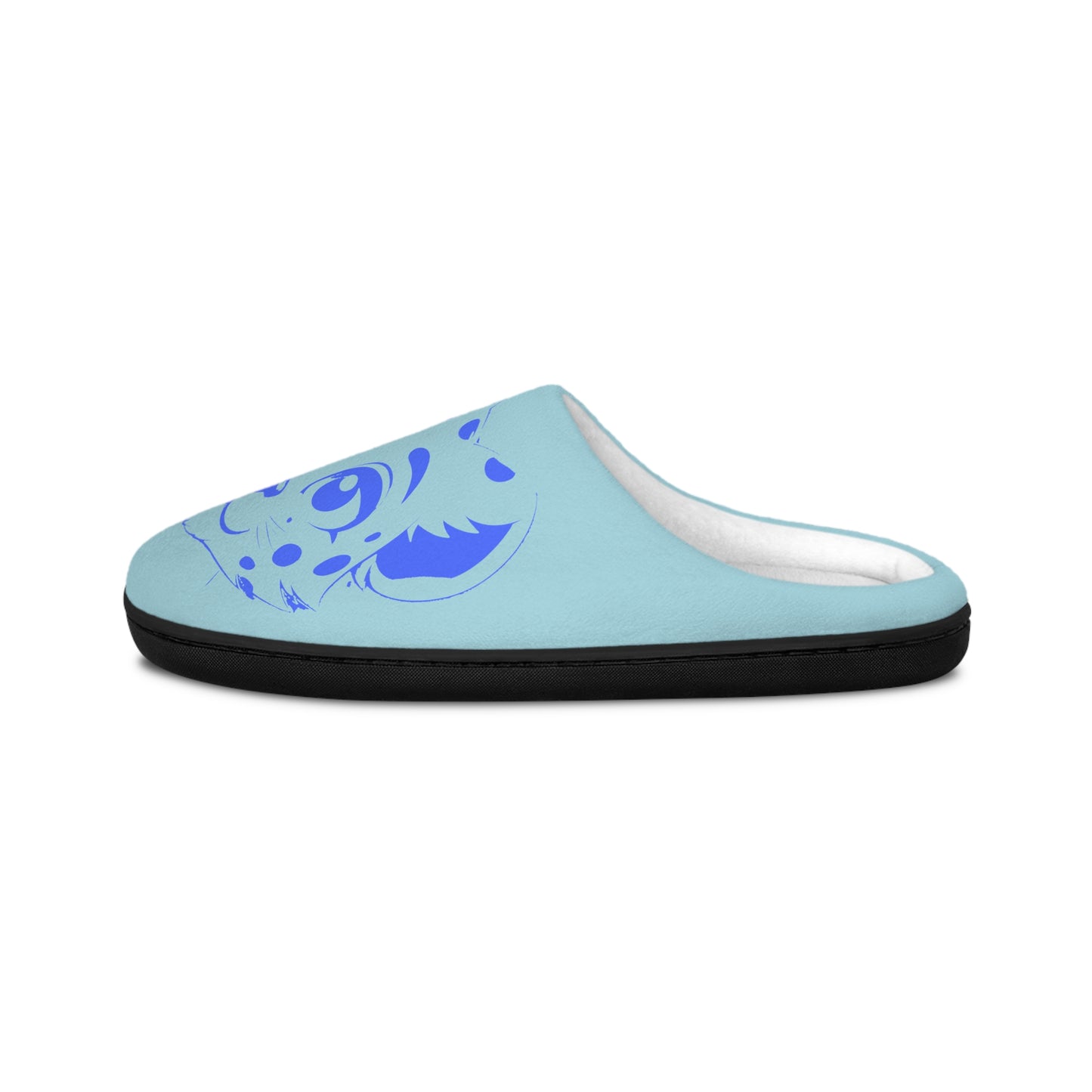 Leopard Print Women's Indoor Slippers – Blue