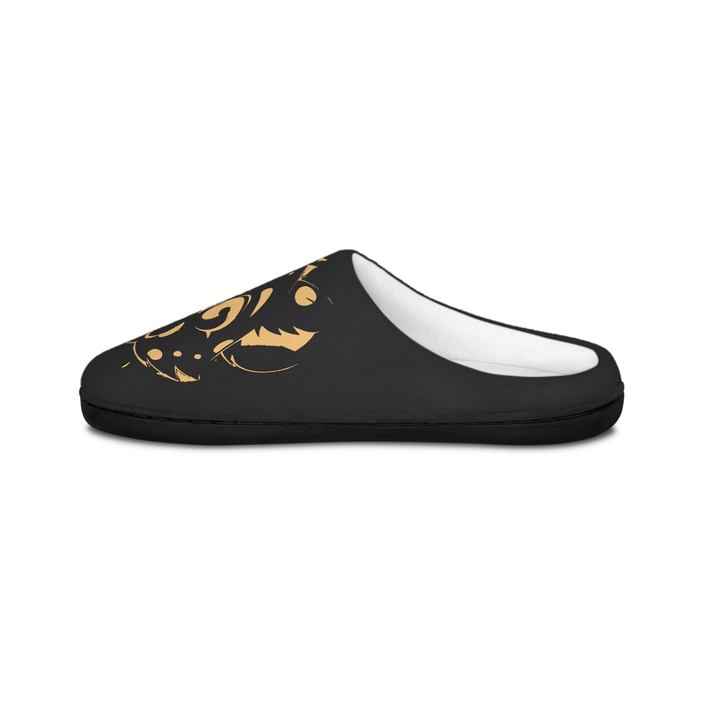 Leopard Print Women's Indoor Slippers – Black