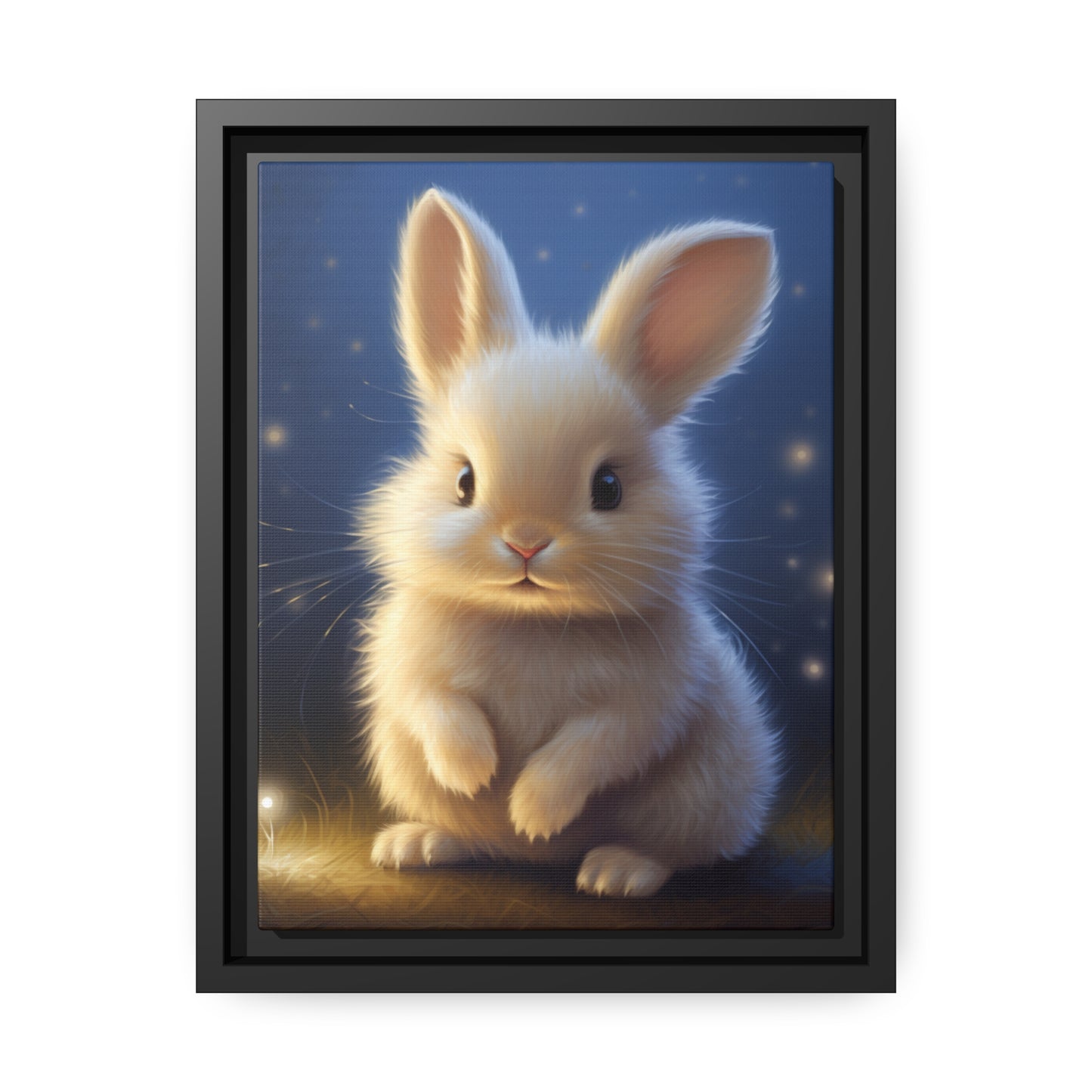 Baby Bunny Framed Wall Canvas