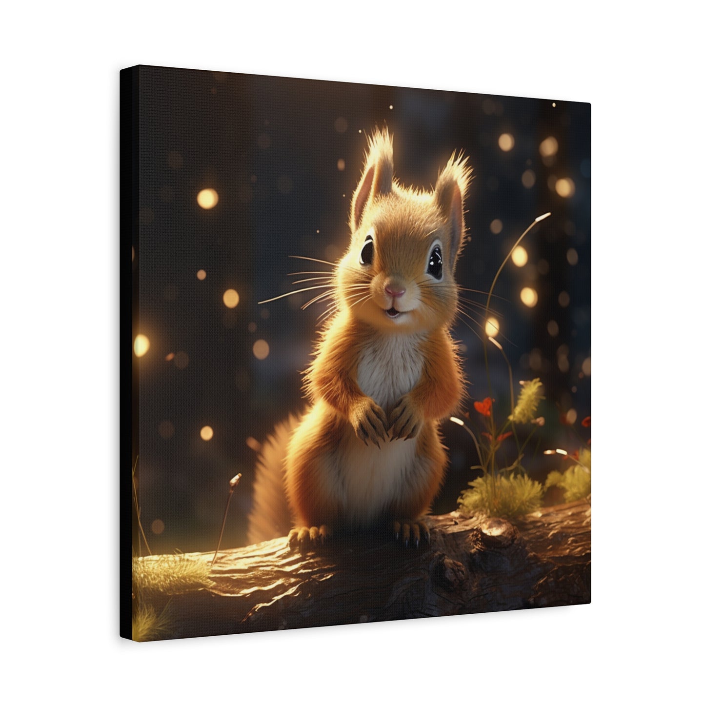 Baby Squirrel Wall Canvas