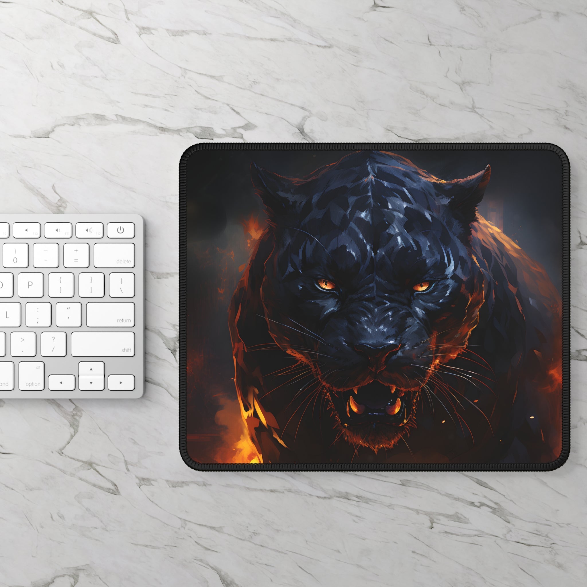 Black Jaguar Mouse Pad - 9x7