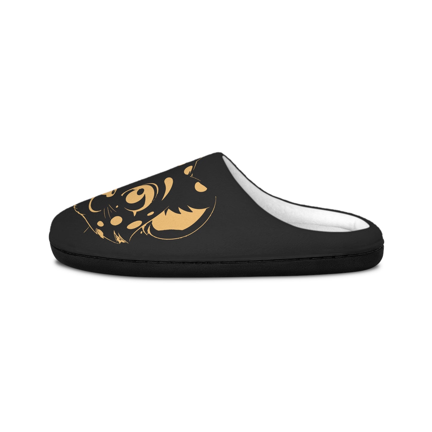 Leopard Print Women's Indoor Slippers – Black