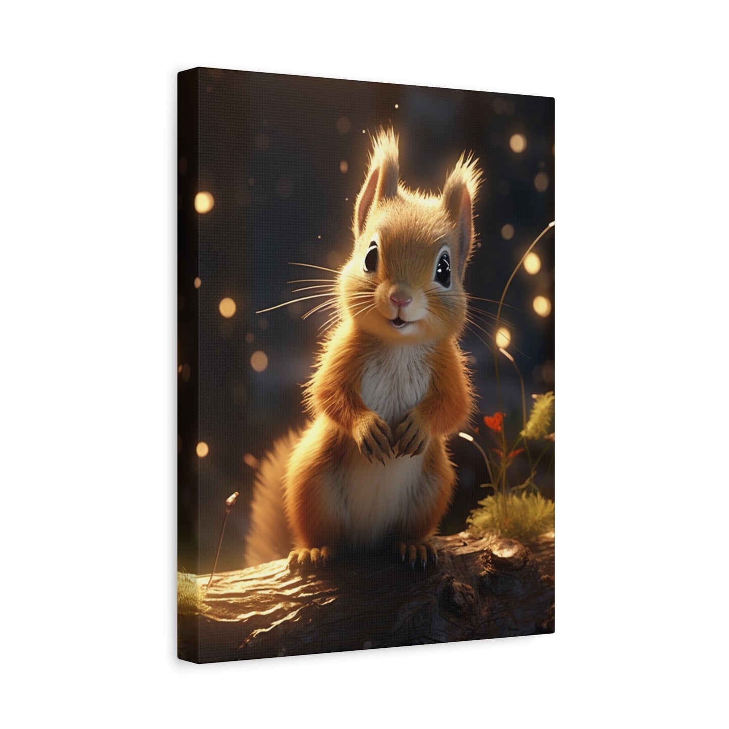 Baby Squirrel Wall Canvas