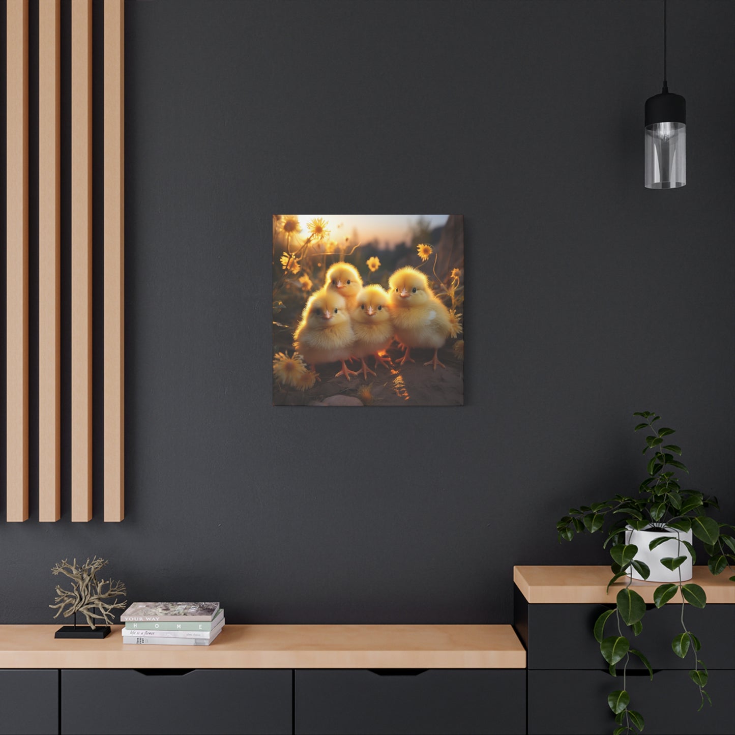 Baby Chicks Wall Canvas