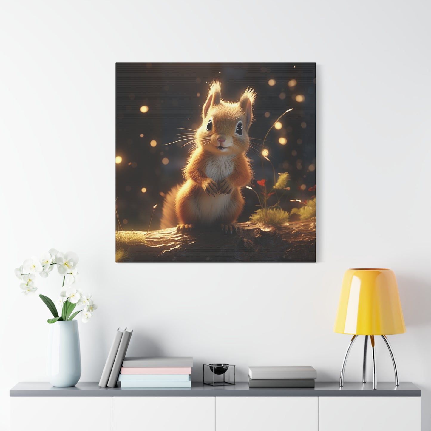 Baby Squirrel Wall Canvas