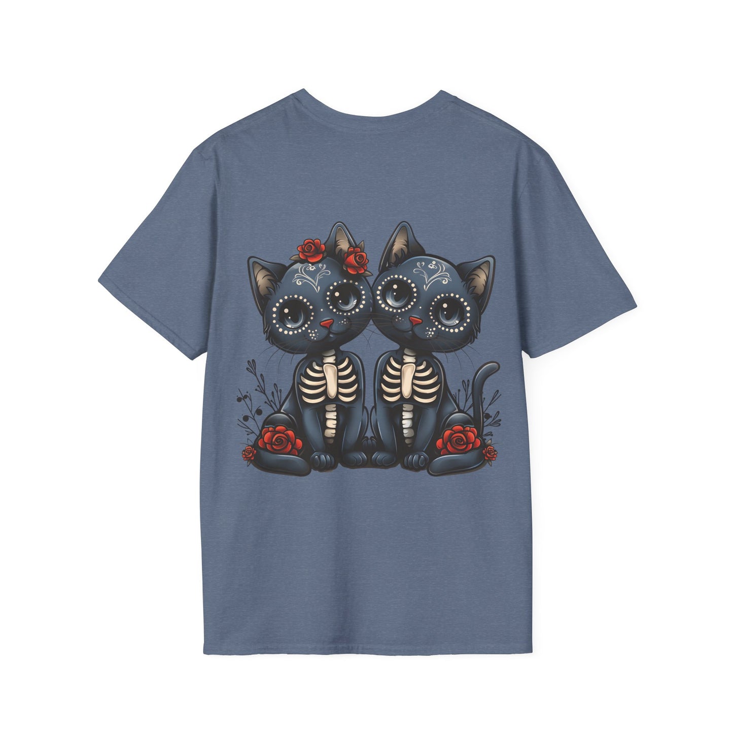 No Guts, Then No Glory, Sugar Skull, Day of the Dead Cats - T-shirt