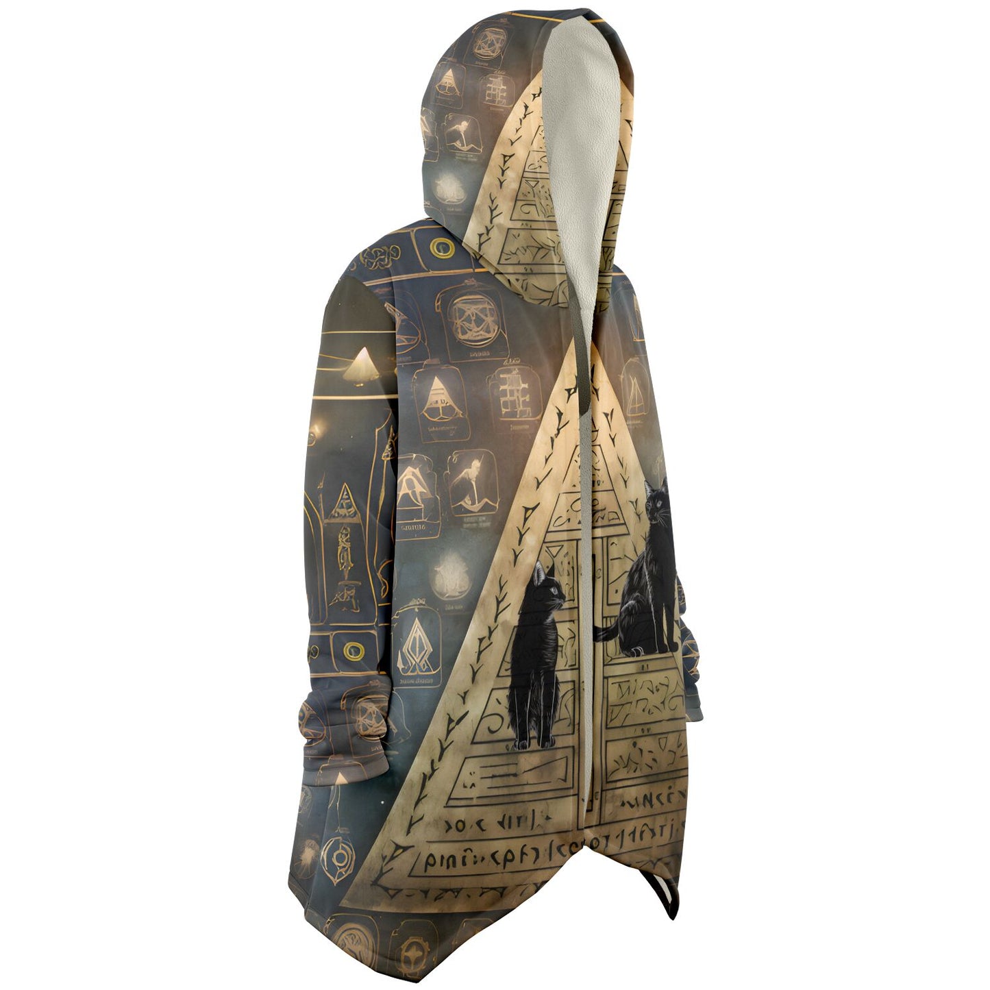 Cats at The Mystical Pyramid - Fleece Lined Cloak