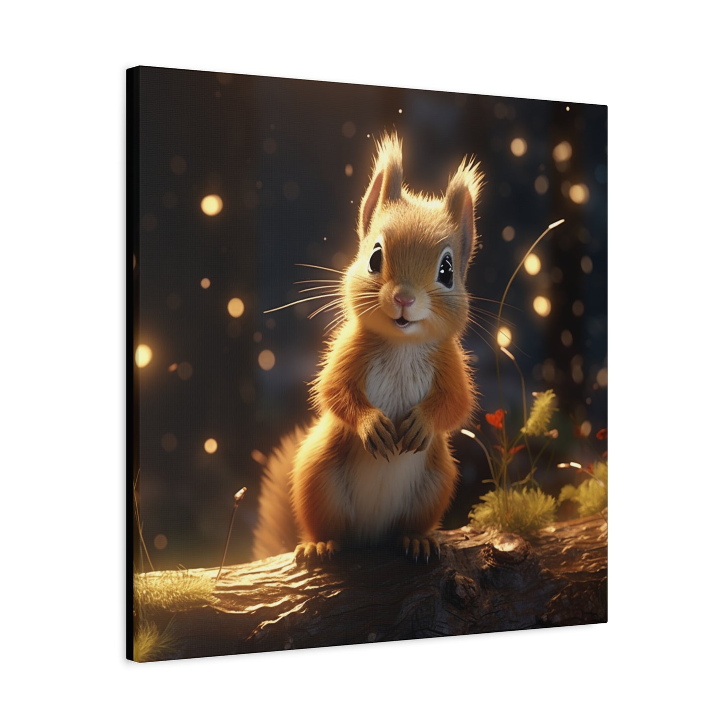 Baby Squirrel Wall Canvas