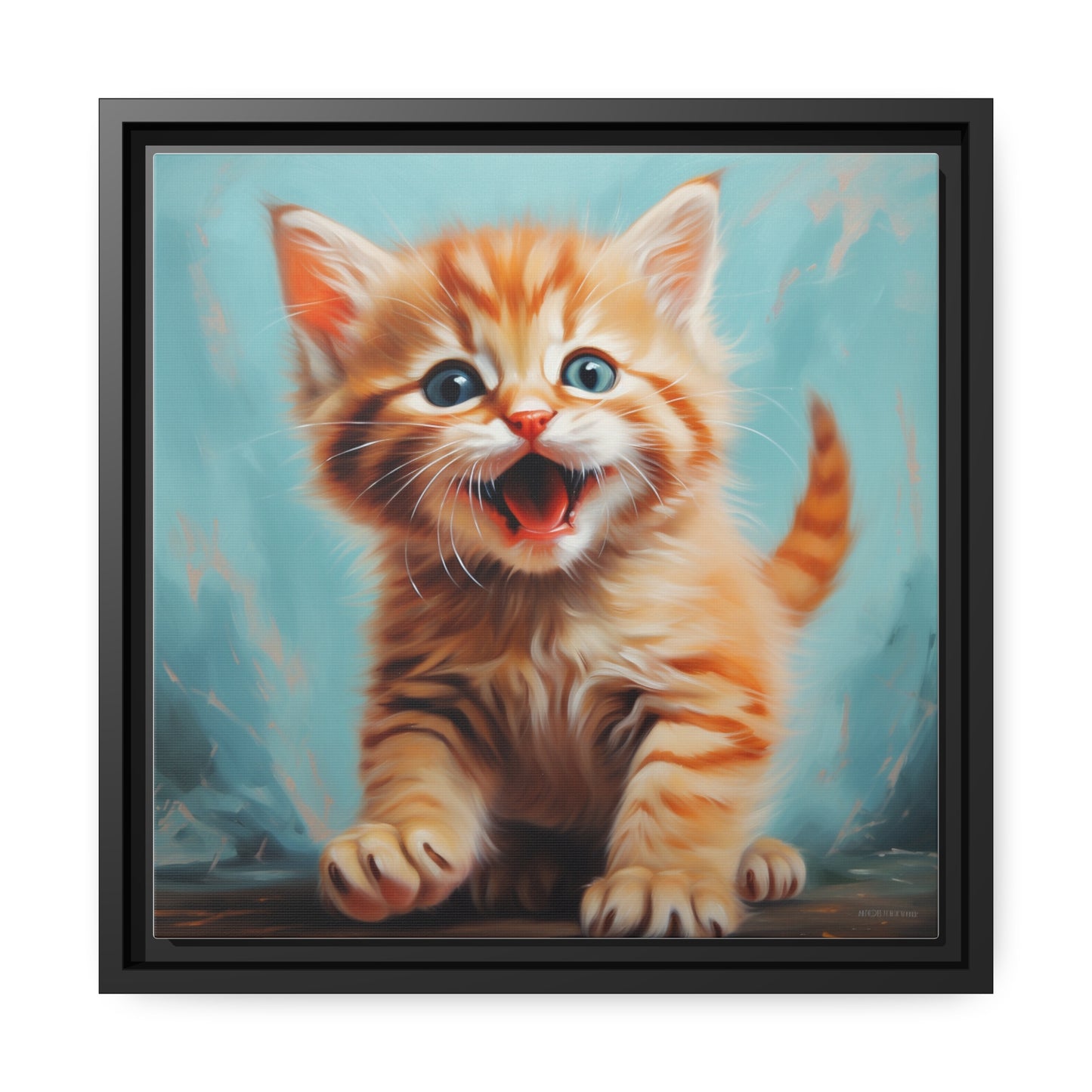 Playful Kitten - Pawsitively Adorable Canvas