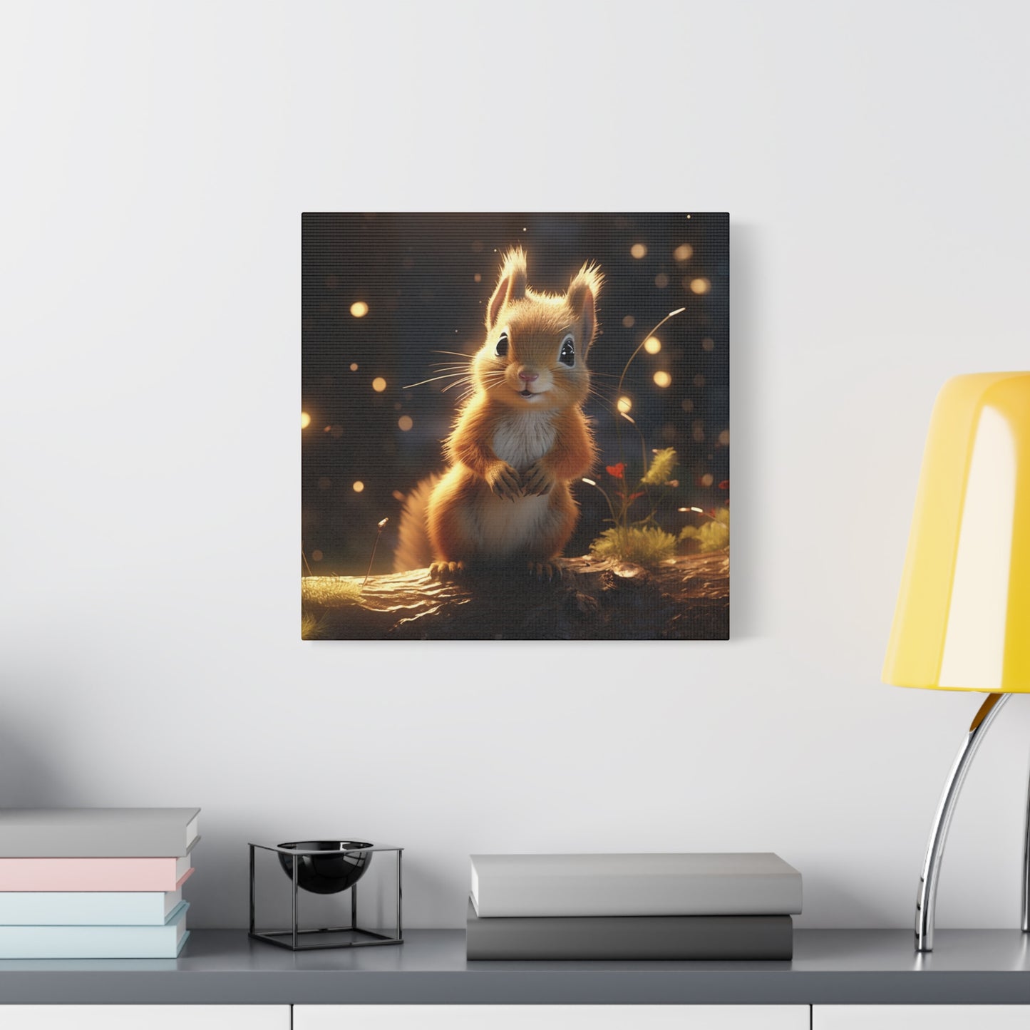 Baby Squirrel Wall Canvas