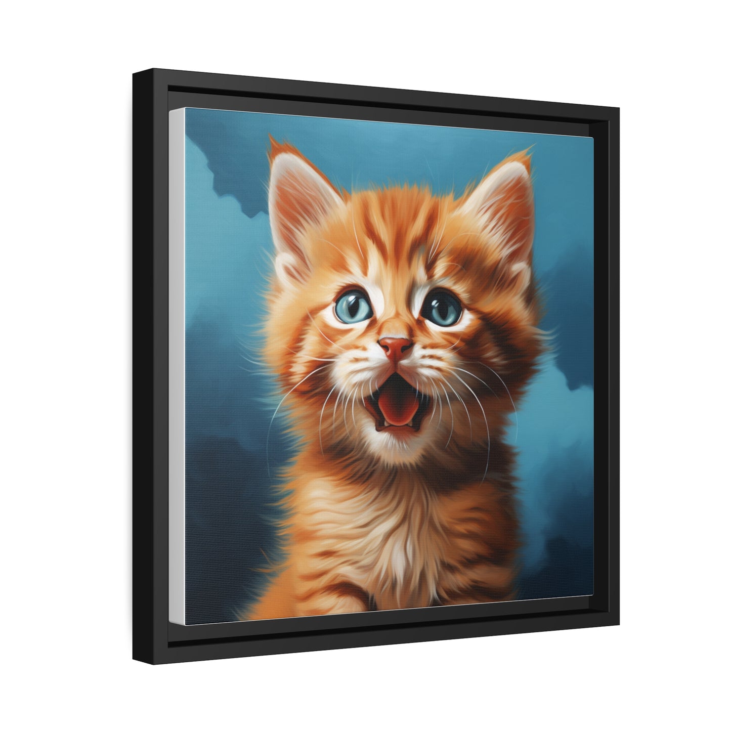 Happy Orange Kitten - Pawsitively Adorable Canvas Collection