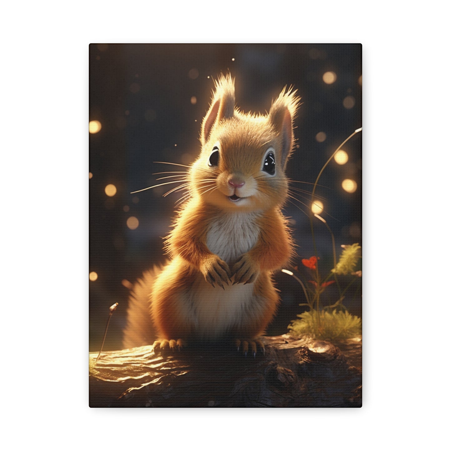 Baby Squirrel Wall Canvas