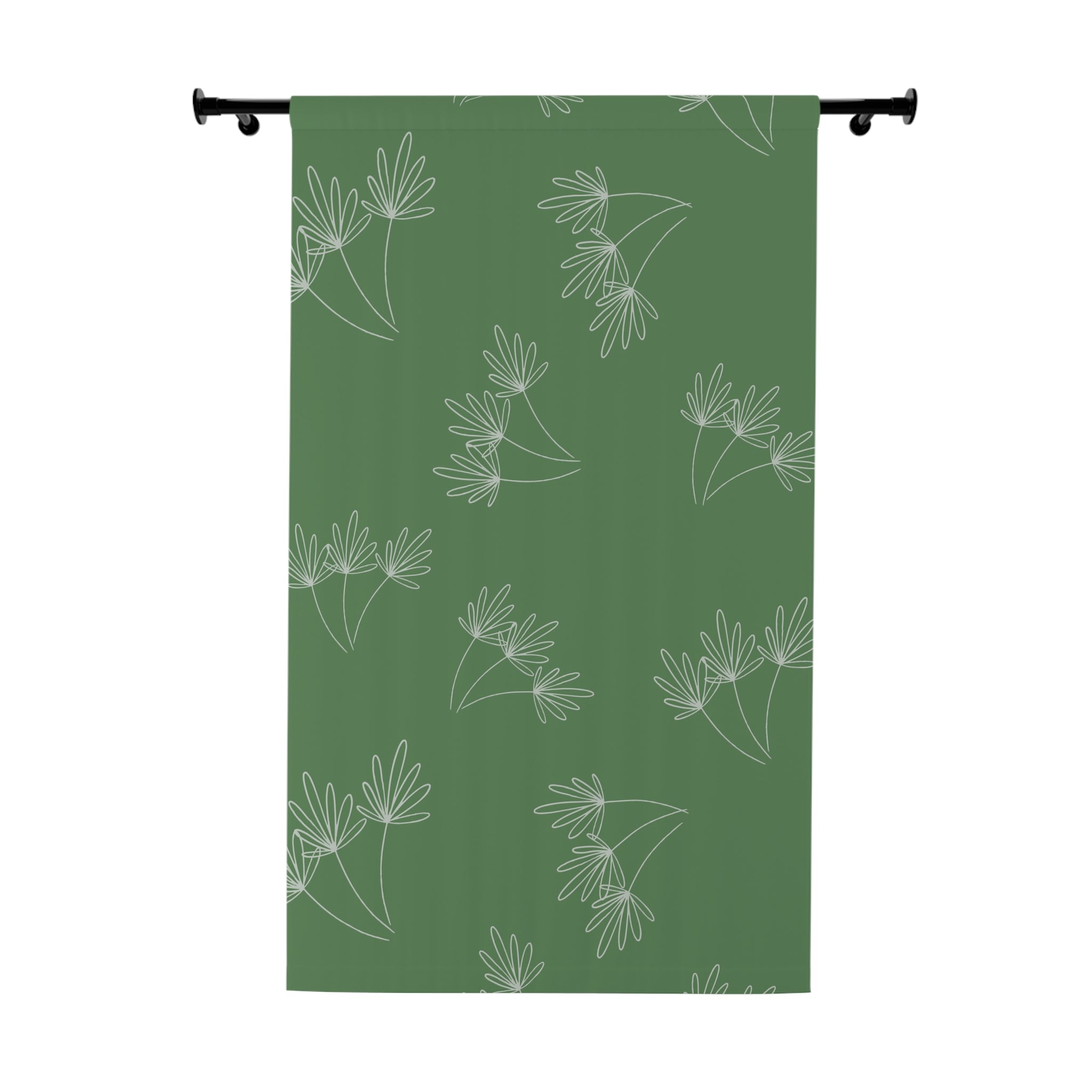 Leafy Whimsy Curtain (1 piece) - Green