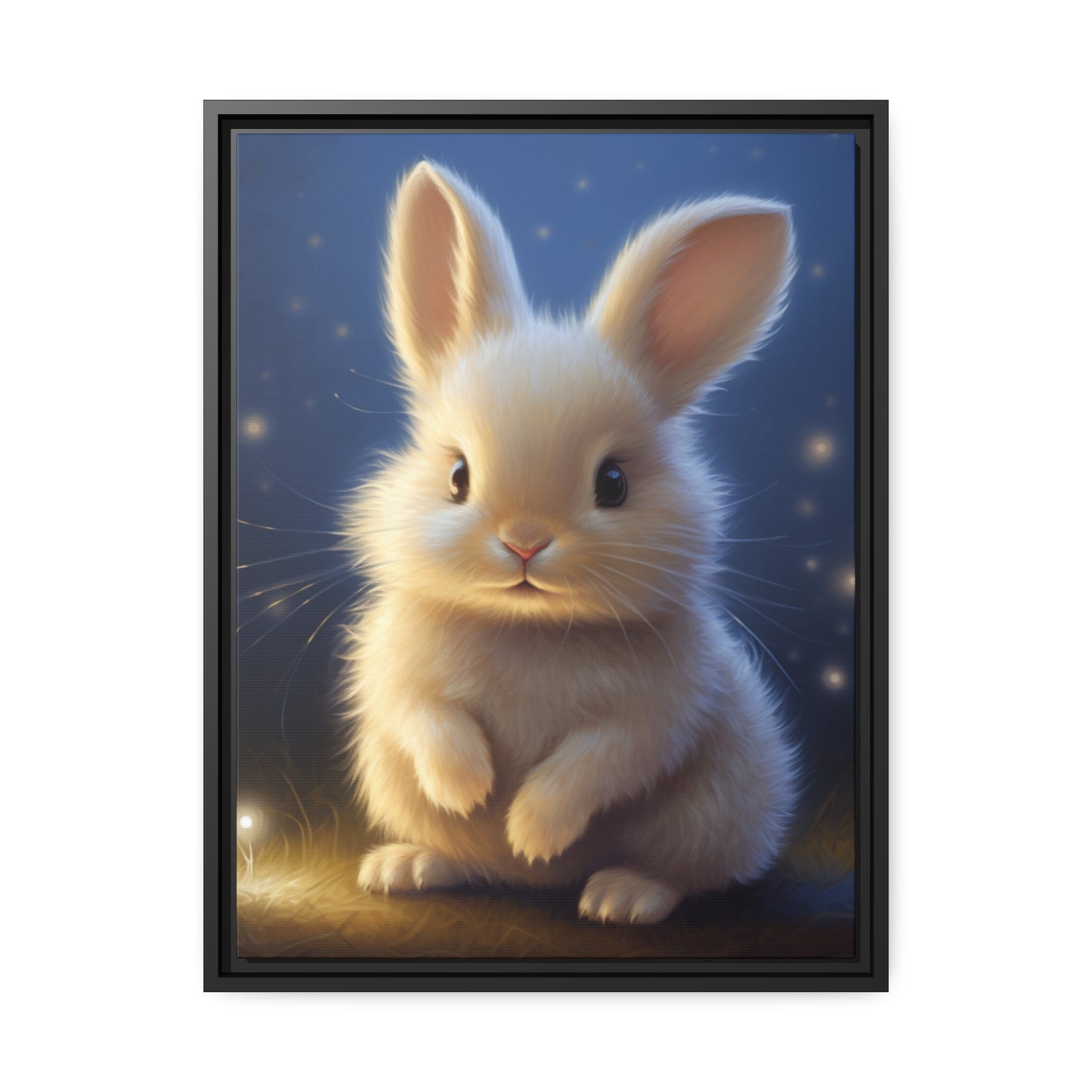 Baby Bunny Framed Wall Canvas