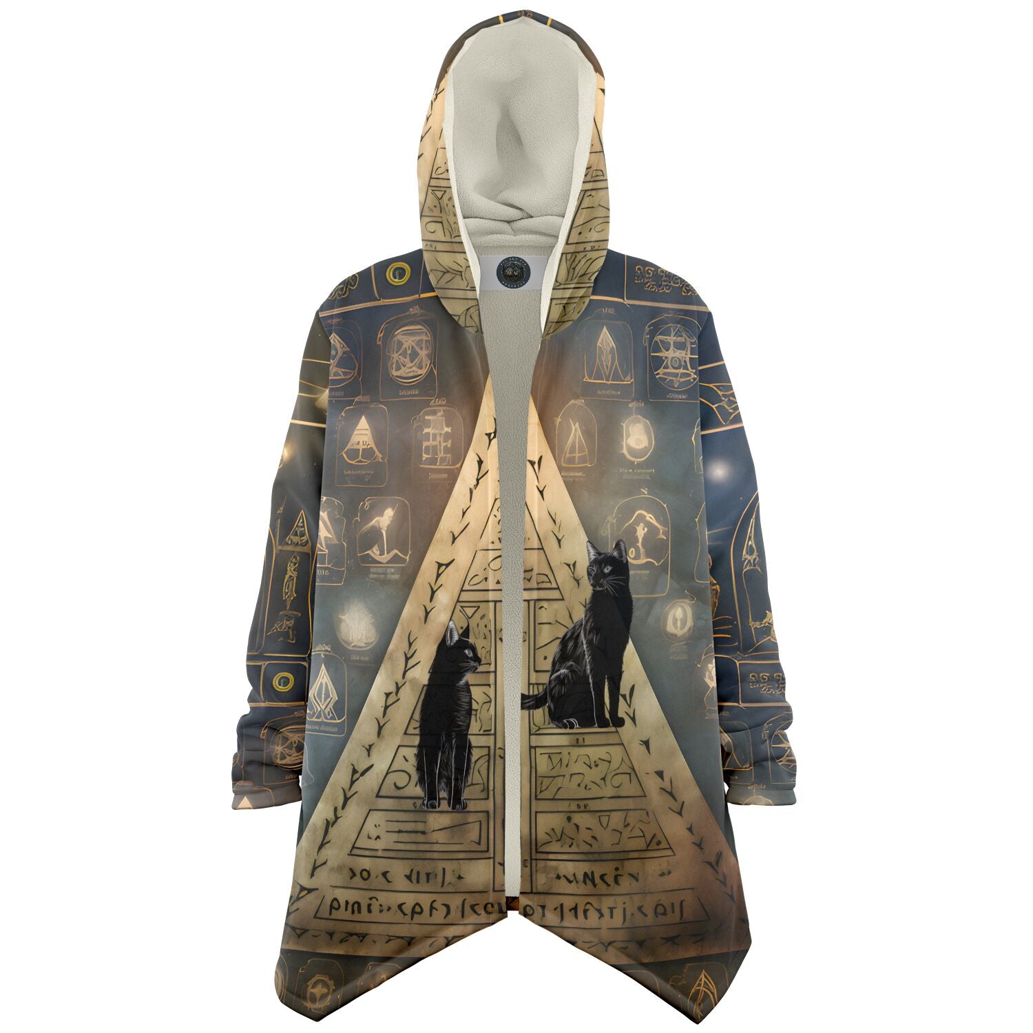 Cats at The Mystical Pyramid - Fleece Lined Cloak