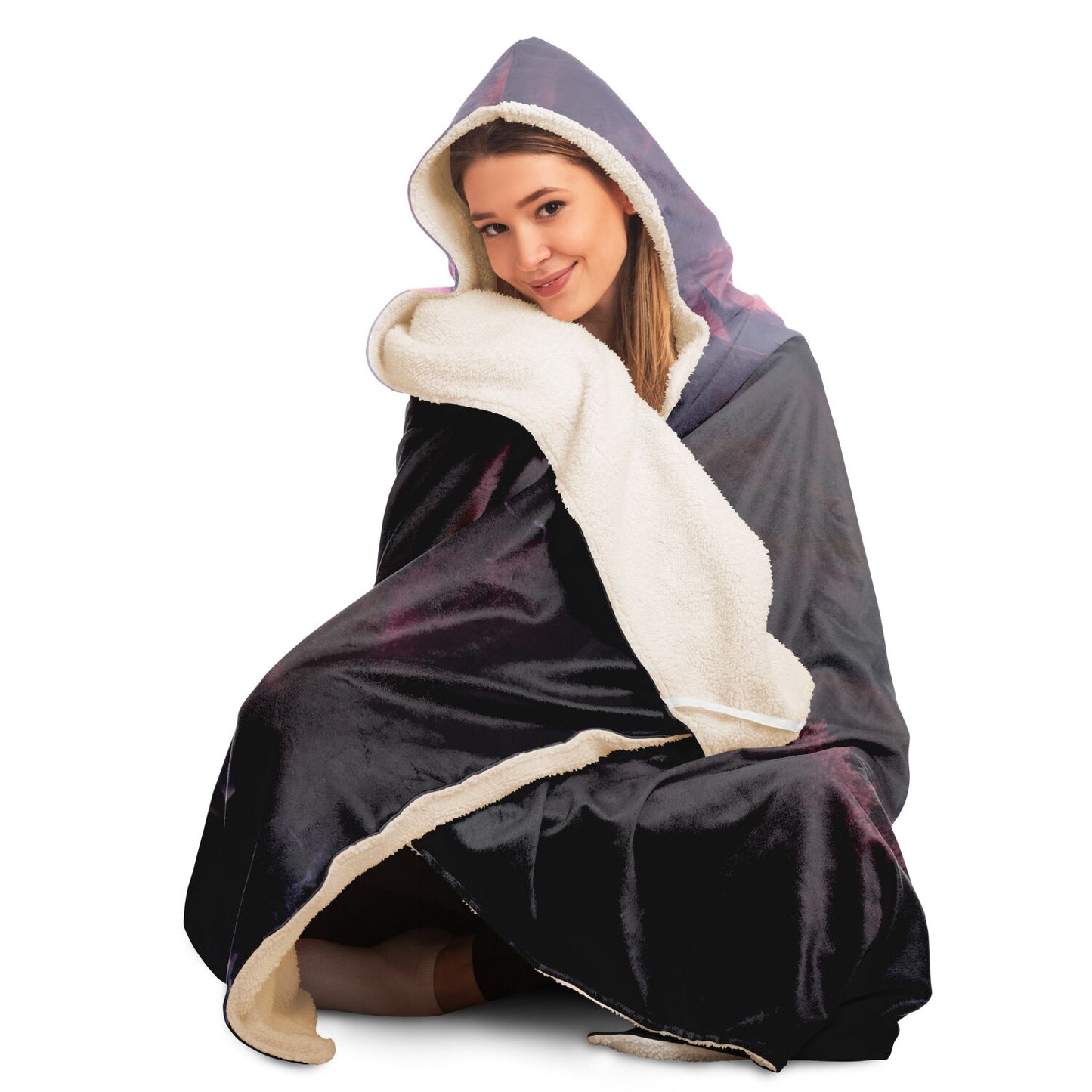 Cats in an Enchanted Realm - Hooded Blanket