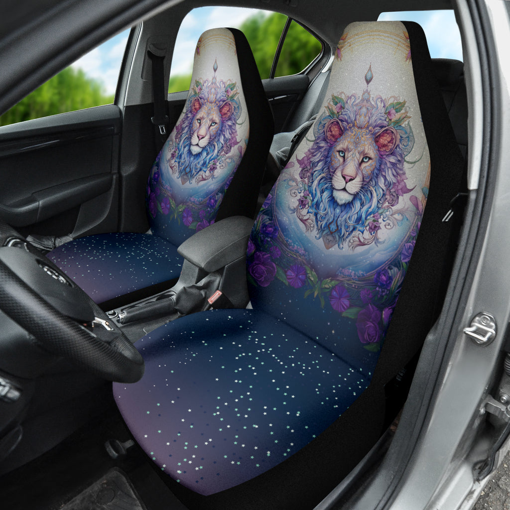 Pastel Lion and Stars Car Seat Covers