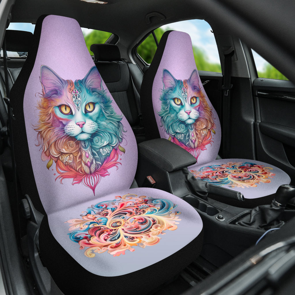 Multi-Color Cat Car Seat Covers